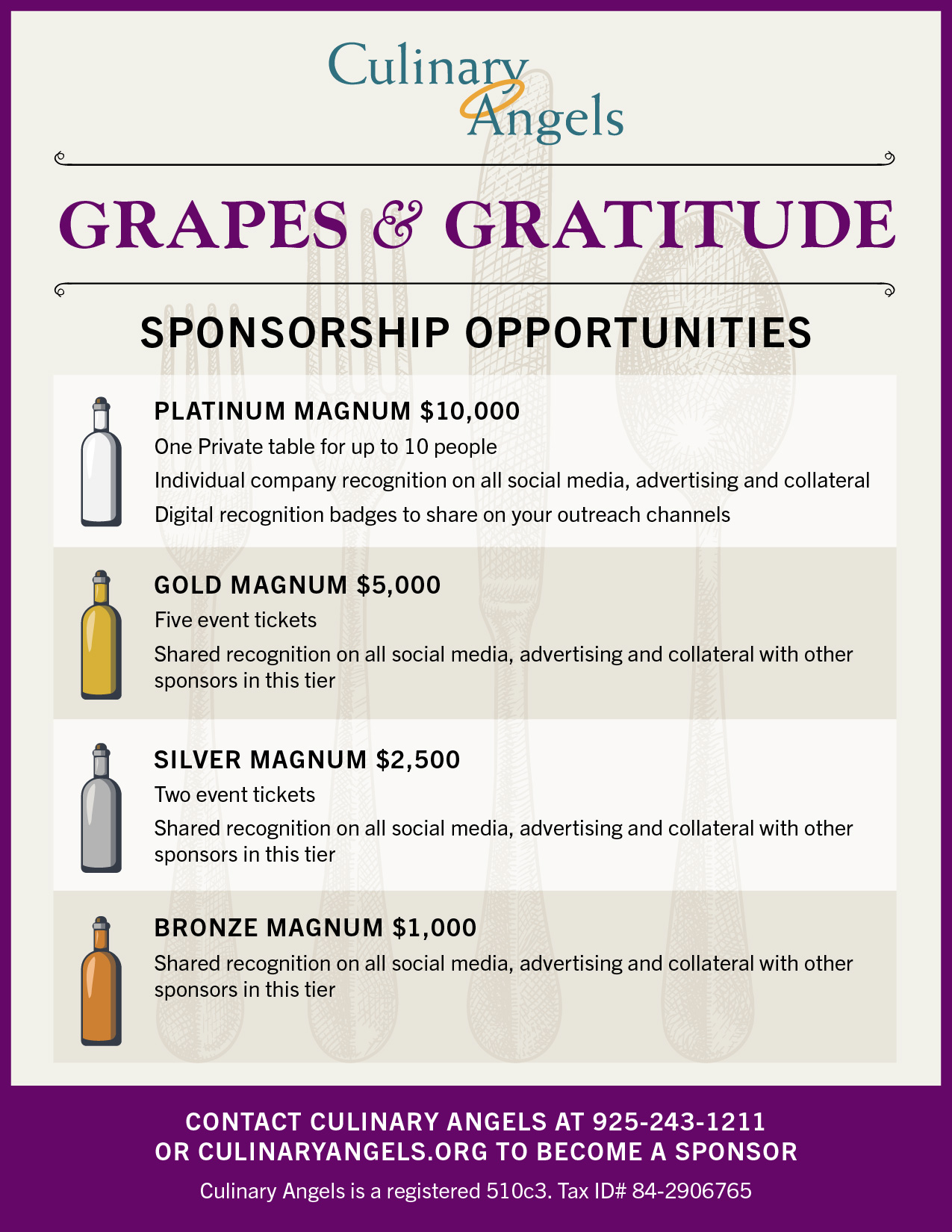 Grapes & Gratitude Sponsorships