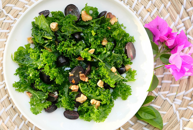 Featured image for “Kale, Grape & Walnut Salad”